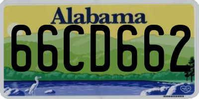 AL license plate 66CD662