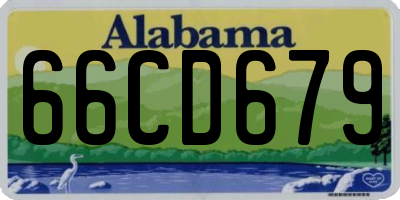 AL license plate 66CD679