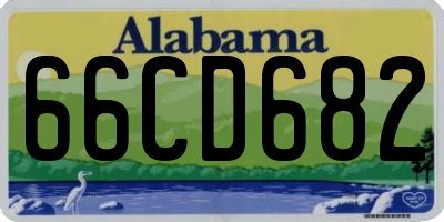 AL license plate 66CD682