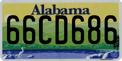 AL license plate 66CD686