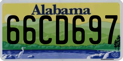 AL license plate 66CD697