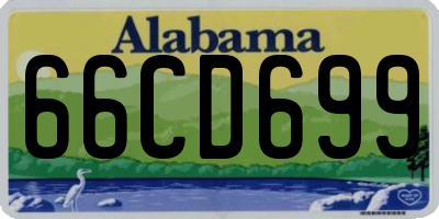 AL license plate 66CD699