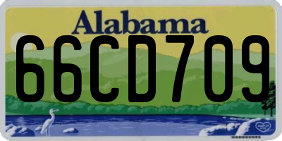 AL license plate 66CD709