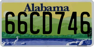 AL license plate 66CD746