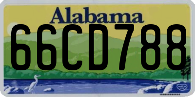 AL license plate 66CD788