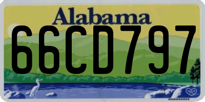 AL license plate 66CD797