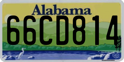 AL license plate 66CD814