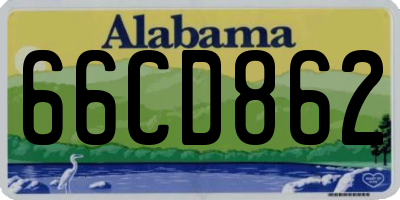 AL license plate 66CD862