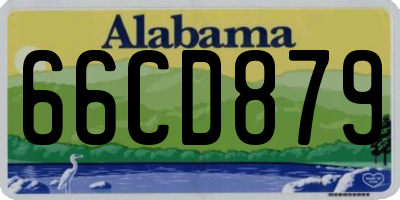 AL license plate 66CD879