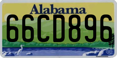 AL license plate 66CD896