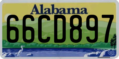 AL license plate 66CD897