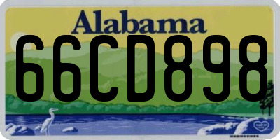 AL license plate 66CD898