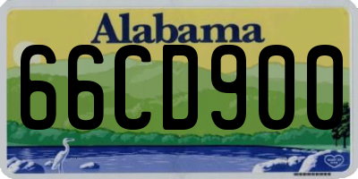 AL license plate 66CD900