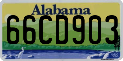 AL license plate 66CD903