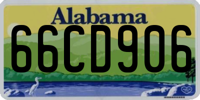 AL license plate 66CD906