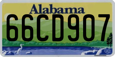 AL license plate 66CD907