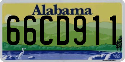 AL license plate 66CD911