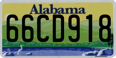 AL license plate 66CD918