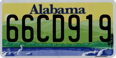 AL license plate 66CD919