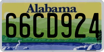 AL license plate 66CD924