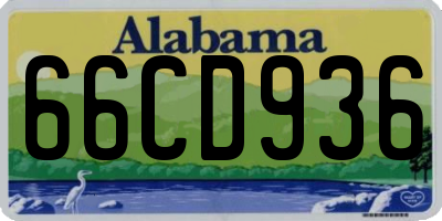 AL license plate 66CD936