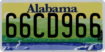 AL license plate 66CD966