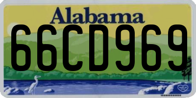 AL license plate 66CD969