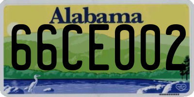 AL license plate 66CE002