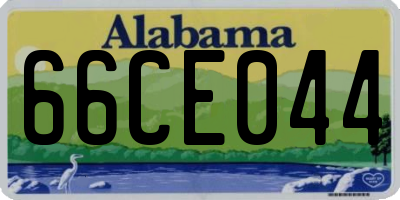 AL license plate 66CE044