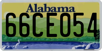 AL license plate 66CE054