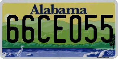 AL license plate 66CE055
