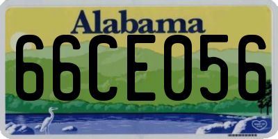 AL license plate 66CE056
