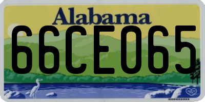 AL license plate 66CE065