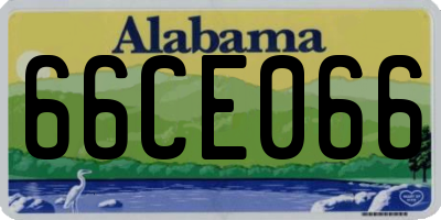 AL license plate 66CE066