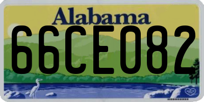 AL license plate 66CE082
