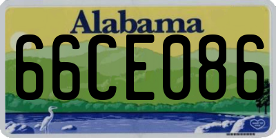 AL license plate 66CE086
