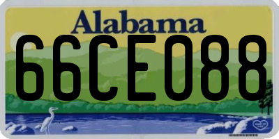 AL license plate 66CE088