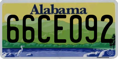AL license plate 66CE092