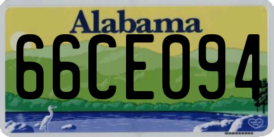 AL license plate 66CE094