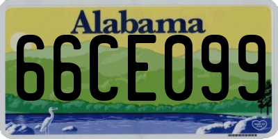 AL license plate 66CE099