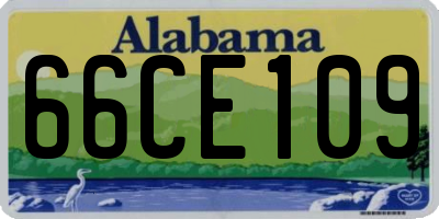 AL license plate 66CE109