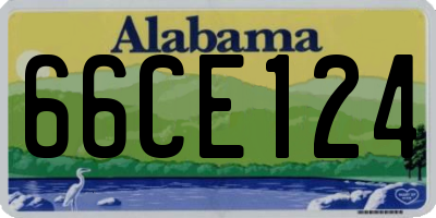 AL license plate 66CE124