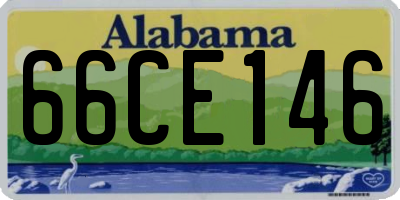 AL license plate 66CE146
