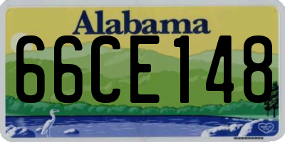 AL license plate 66CE148