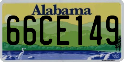 AL license plate 66CE149