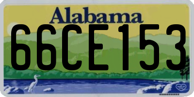 AL license plate 66CE153