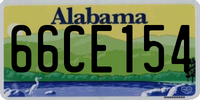AL license plate 66CE154