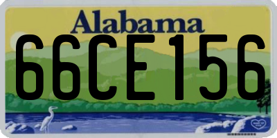 AL license plate 66CE156