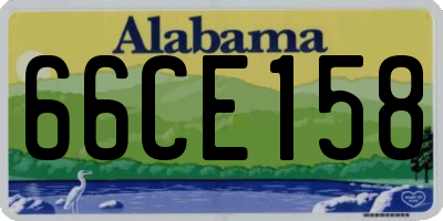 AL license plate 66CE158