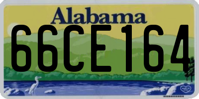 AL license plate 66CE164
